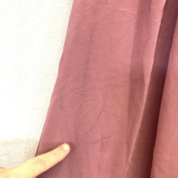 Azazie Formal Maternity Maxi Dress A2 Chiffon Pink Flowy Wedding Prom Bridesmaid - Picture 5 of 16